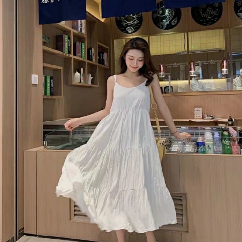 Váy hai dây đi biển, chất vải siêu mát, giá siêu hời, mẫu mã đa dạng, màu sắc hot trend | BigBuy360 - bigbuy360.vn
