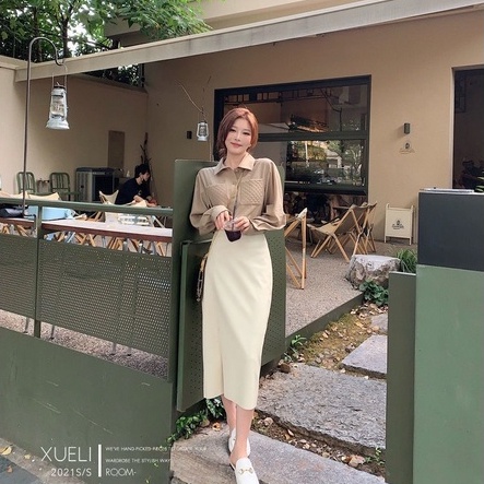 Áo sơ mi nữ công sở sang chảnh dài tay dáng rộng QUẢNG CHÂU, phong cách kiểu hàn đẹp basic phối quần tây chân váy K1 | BigBuy360 - bigbuy360.vn