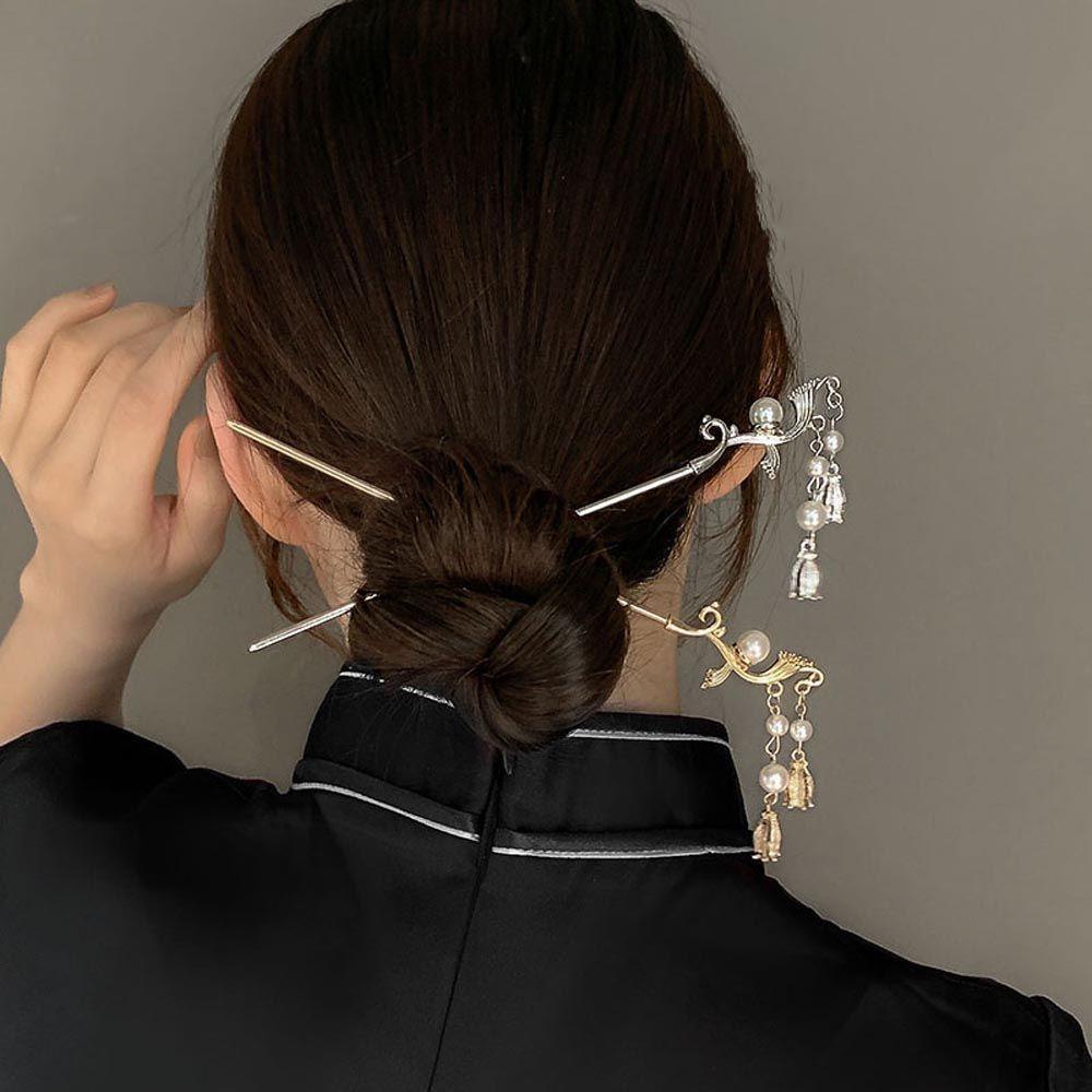 Trâm Cài Tóc Đính Hoa Tua Rua Phong Cách Trung Hoa Ngọt Ngào Cho Cô Dâu