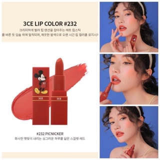 Son thỏi 3CE Mickey màu 232 (có bill)
