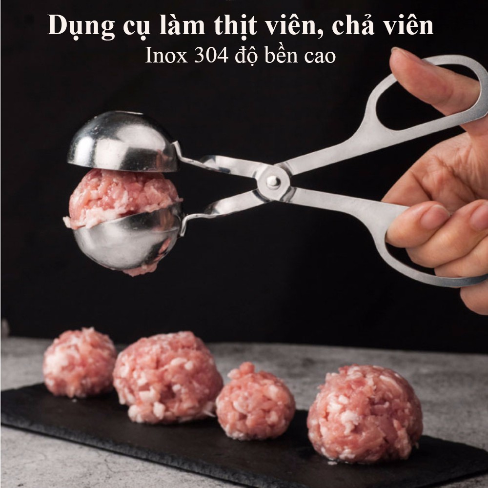 Kéo làm thịt viên, chả viên bằng Inox 304 cao cấp an toàn với thực phẩm