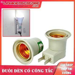 Đuôi Đèn Tròn e27 Có Công Tắc Dùng Được Cho Tất Cả Khu Vực Trong Nhà Không Dây 2 Chấu Bằng Nhựa Cao Cấp