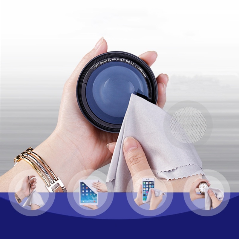 Bộ 10 cái khăn lau màn hình máy tính mắt kiếng 14*14cm