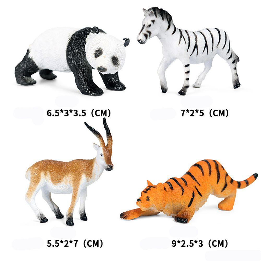 CHOOKEY Bộ 12 Mô Hình Động Vật Hoang Dã Làm Quà Tặng Cho Bé