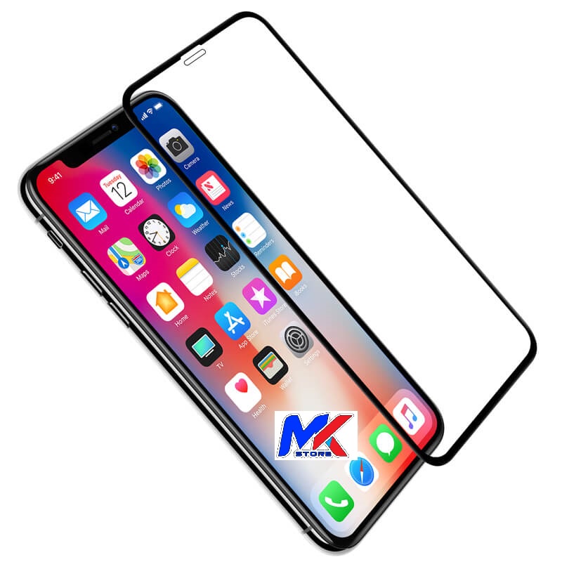 Kính cường lực bảo vệ màn hình ĐT IpX/ XR/ XS Max full màn hình full keo - tặng bộ giấy lau kính trị giá 10K