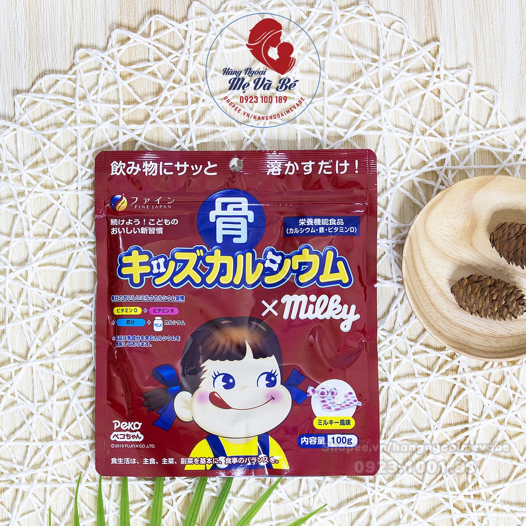 Bột Bone's Calcium for kids bổ sung canxi cá tuyết Nhật Bản túi 140gr