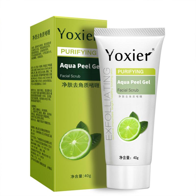 Purifying Aqua Exfoliating Peeling Gel Deep Cleaning Facial Scrub Acne Blackhead Removal Whitening Nourishing Face Cream