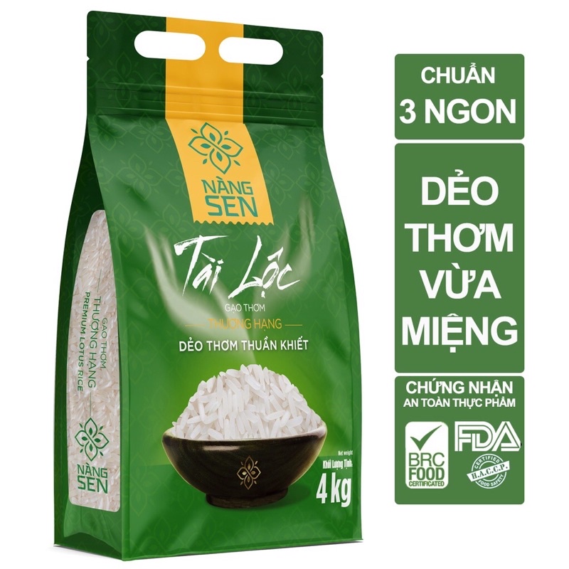 Gạo ST25 - gạo thơm thượng hạng Nàng Sen 4kg