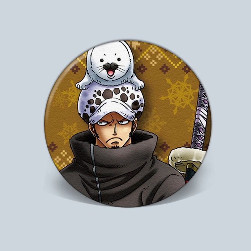 Huy hiệu cài áo in hình ONE PIECE ĐẢO HẢI TẶC phụ kiện anime chibi xinh xắn m02