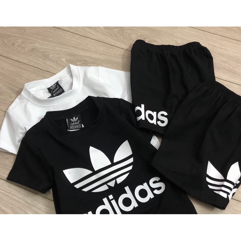Set bộ adidas cộc tay mùa hè cho bé trai