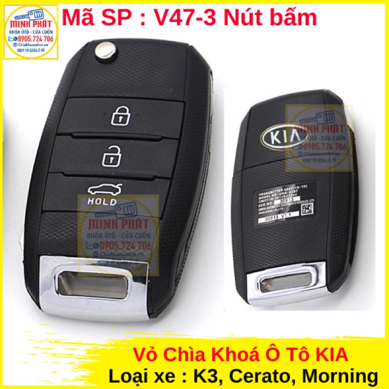 Vỏ Chìa Khoá Xe Kia Morning, Cerato, K3, Rondo