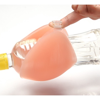 Miếng Đệm Ngực Dày Bằng Silicone Đính Nút Phía Trước Chống Nước