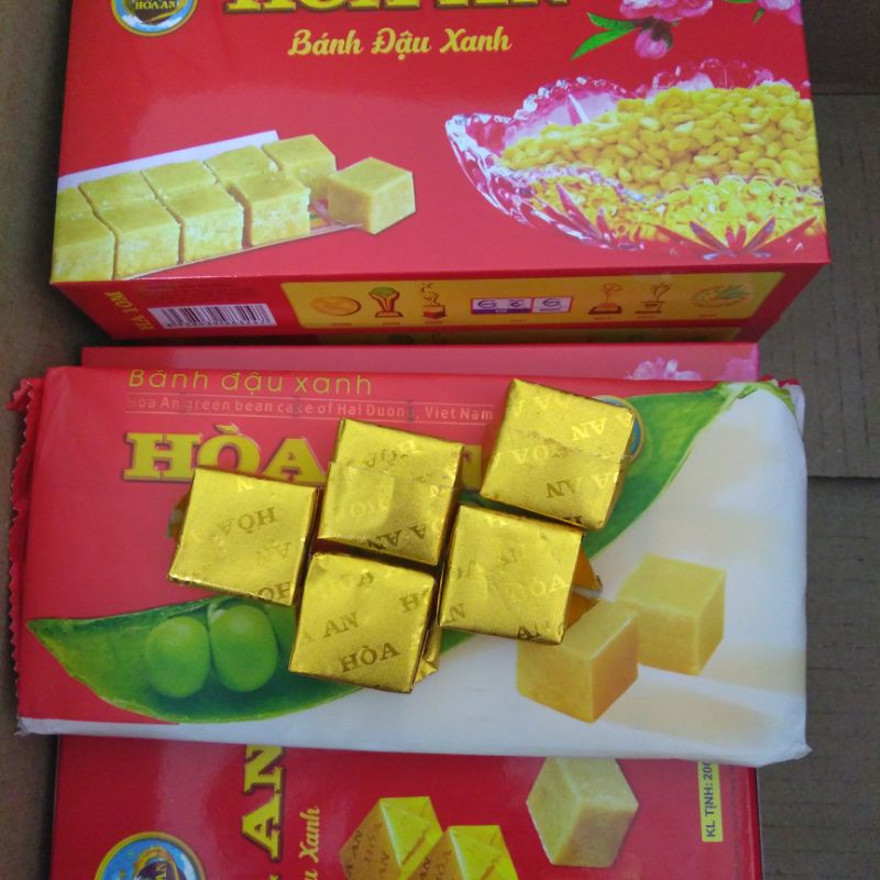 Bánh Đậu Xanh Hòa An hộp viên thơm ngon