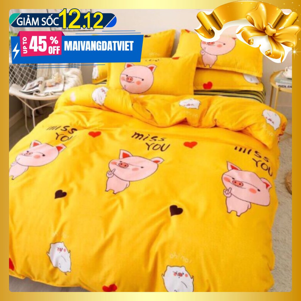 [Free ship-Giá rẻ nhất]Ga trải giường cotton poly 1m6*2m mvdv01