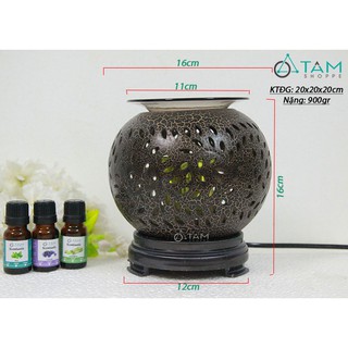 [LOẠI 1 - TẶNG BÓNG ĐÈN] Đèn xông tinh dầu gốm T0009