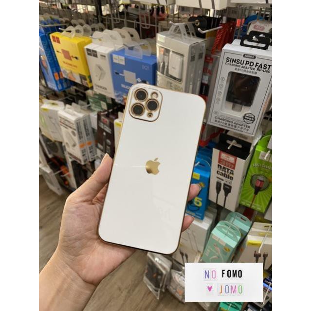 Ốp lưng viền màu Vuông Cạnh độ Iphone XsMax/xs max/11Promax/11/7plus/8plus/6plus/x/11pro/12promax lên iphone 12