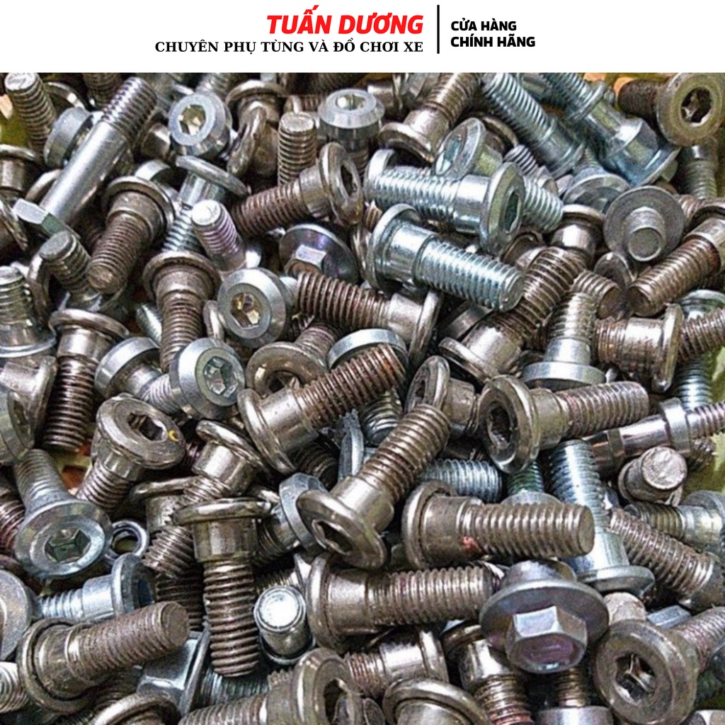 Bu lông 6 cạch bắt đĩa thắng xe máy 8mm(giá bán 1con) hàng chuẩn đẹp