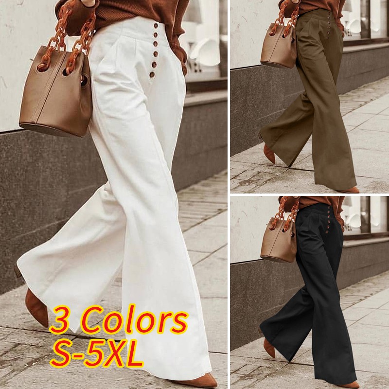 Quần Ống Rộng VONDA Phối Nút Lưng Cao Trẻ Trung Thanh Lịch Cho Nữ | BigBuy360 - bigbuy360.vn