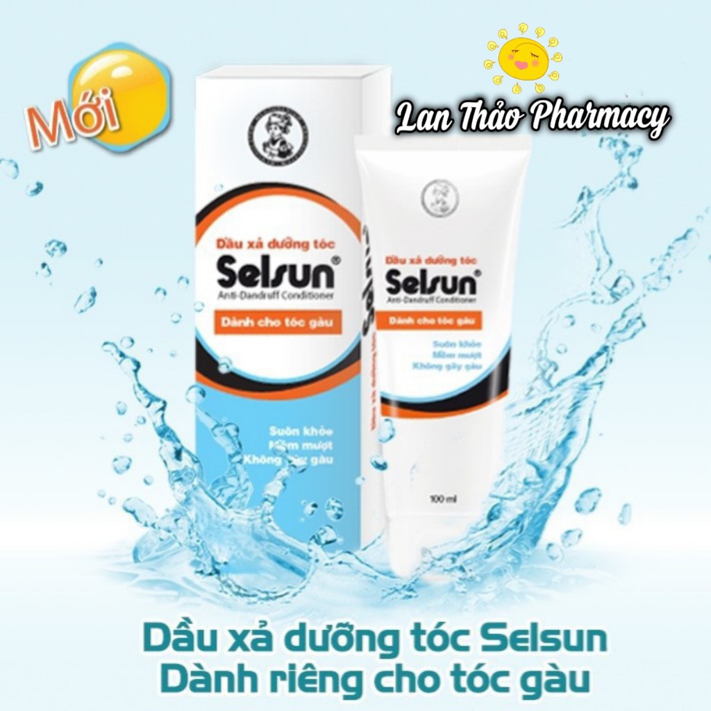 DẦU XẢ SELSUN 100ML CHÍNH HÃNG CHO DA ĐẦU SẠCH GÀU TÓC SUÔN MƯỢT HIỆU QUẢ