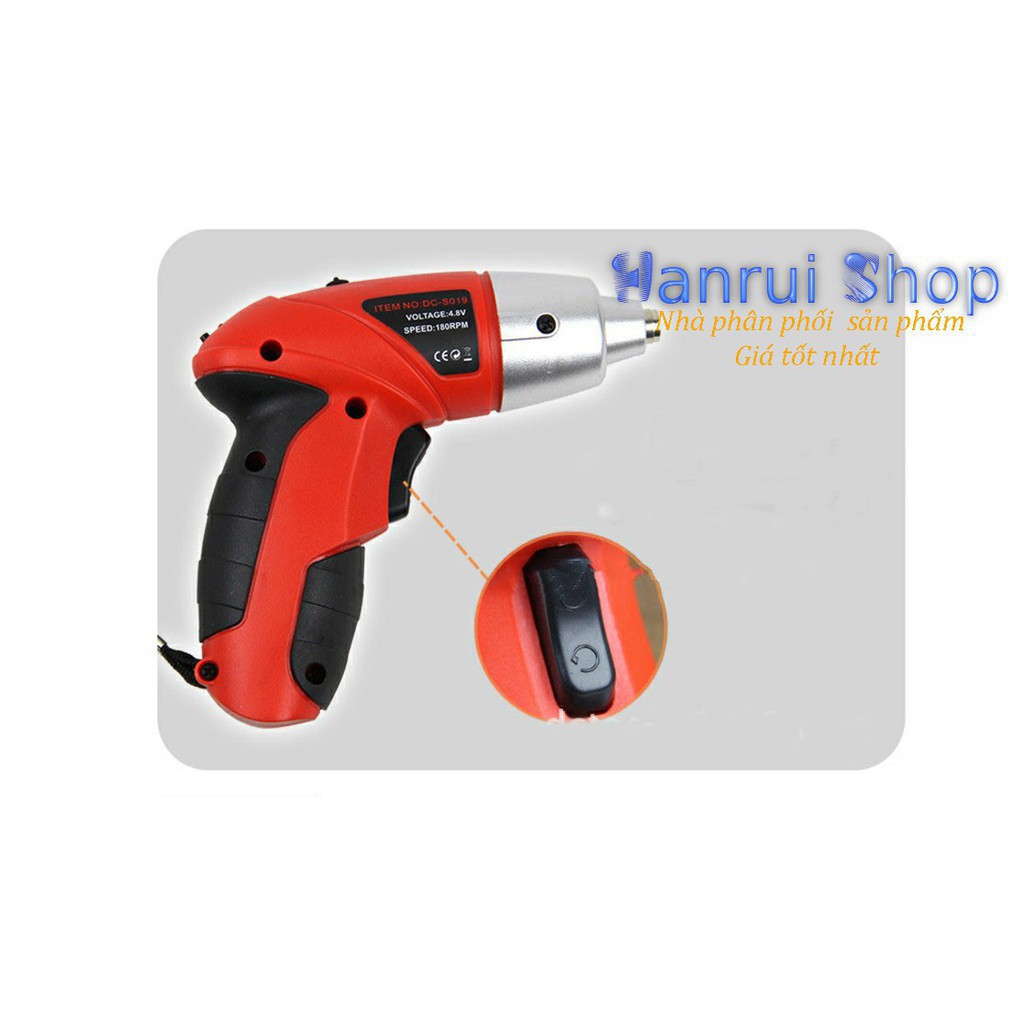 Máy khoan cầm tay nguồn điện sạc DCTools S019 4.8V 45 chi tiết - hàng