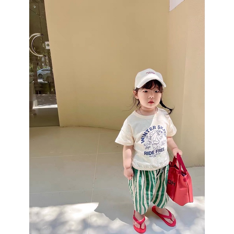 QUẦN NGỐ SỌC HÀN QUỐC 2251  DÀNH CHO BÉ GÁI VÀ BÉ TRAI CỰC KỲ CUTE PHÔ MAI