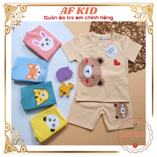 Bộ đồ hè cho bé  Bộ Minky mom cộc tay Sở Thú cho bé trai bé gái  Chất thun lạnh cao cấp siêu mềm siêu mát