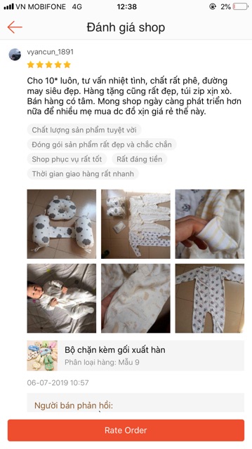 Bộ Body cotton xuất xịn nhiều hãng