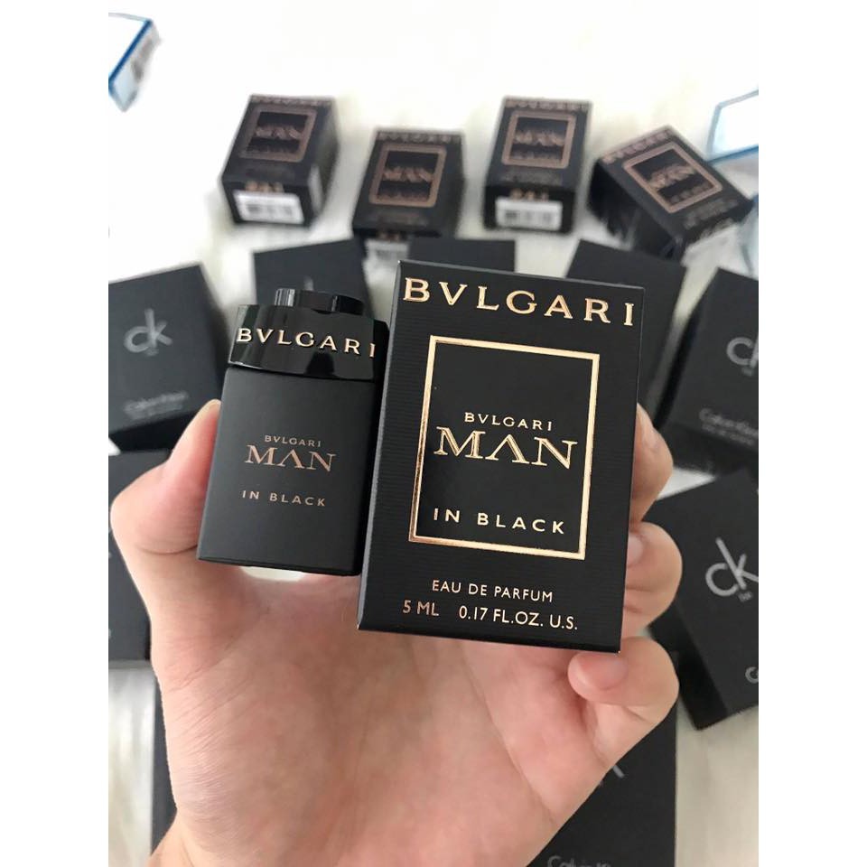 Nước hoa Mini nam B.V.L Man In Black EDP 5ml - Hàng Chính Hãng Bill Mỹ