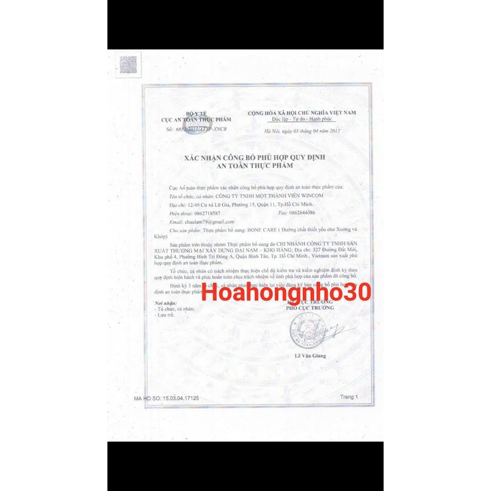 Sữa bột Bonecare dưỡng chất cho xương và khớp 900g