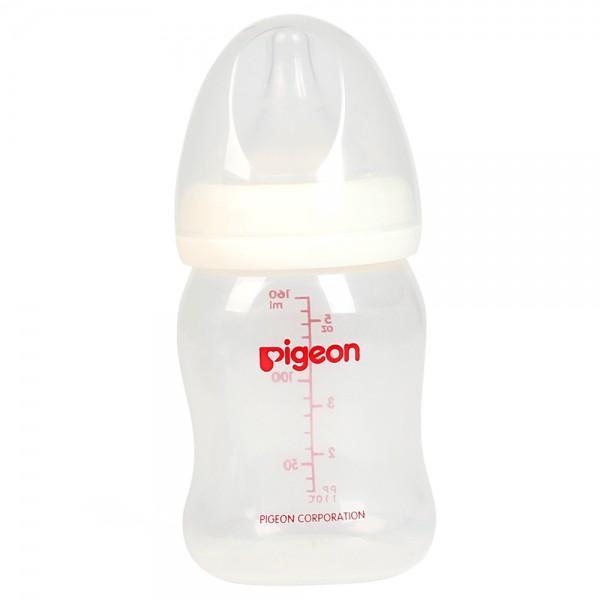 Bình Sữa Pigeon Cổ Rộng PP Plus 160ML/260ML HÀNG NHẬP KHẨU