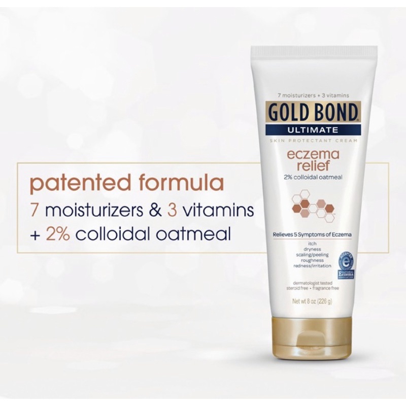 Kem giảm chàm và viêm da cơ địa Gold Bond Ultimate Eczema Relief Cream 226gr - CHÍNH HÃNG