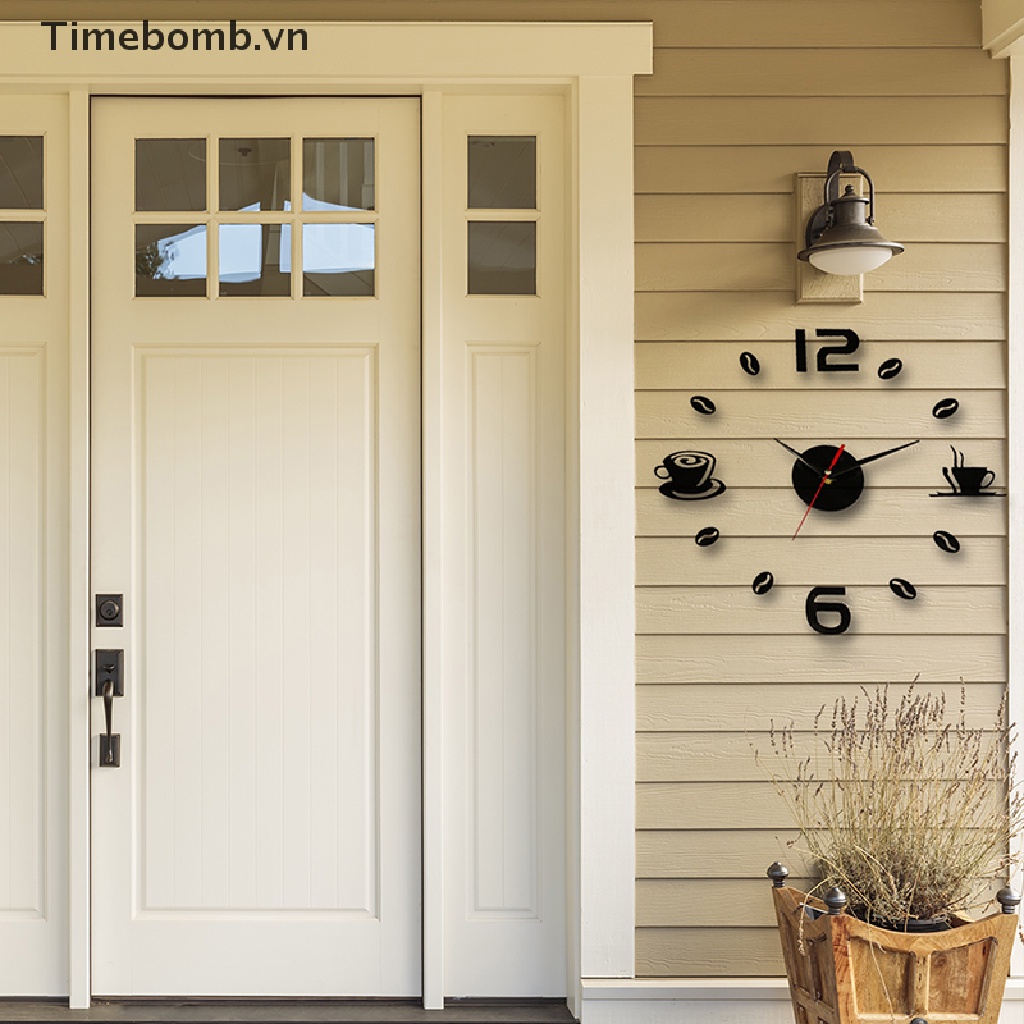 Đồng Hồ Treo Tường 3d Tự Dính Trang Trí Nhà Cửa / Văn Phòng