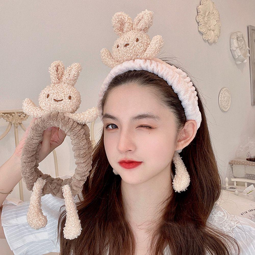 Dây Buộc Tóc Đuôi Ngựa Co Giãn Trang Trí Hình Thỏ Thời Trang