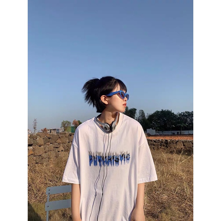 Áo Thun In Chữ PUT Hàn Quốc Áo Thun Tay Lỡ Form Rộng Unisex 38-65kg Nam Nữ Phong Cách Ullzang