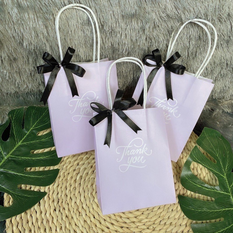 110 túi giấy kraft đựng mỹ phẩm quà tặng ngang 12 cao 16 hong 6 cm