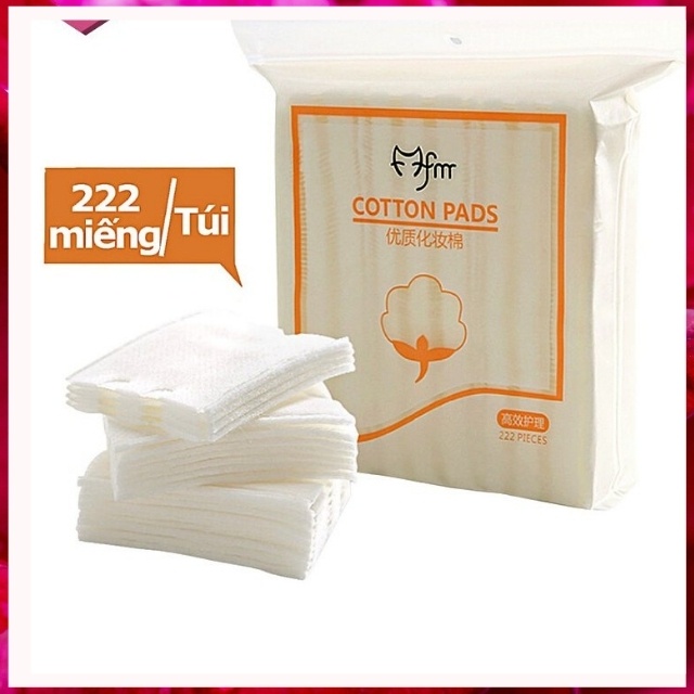 [Bông chuẩn] Bông Tẩy Trang Cotton Pads 222 Miếng  Siêu Mềm Mại Nội Địa Trung Không Xù Lông