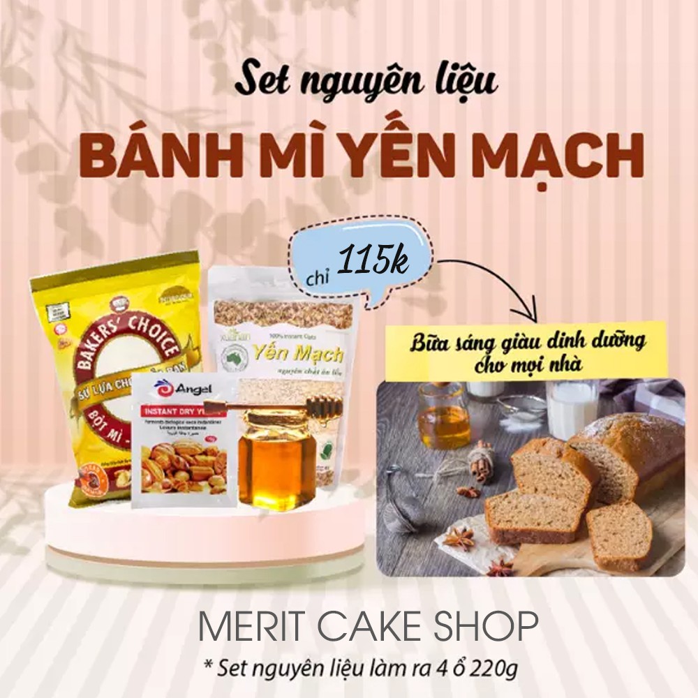 Combo bánh mì yến mạch hoàn hảo