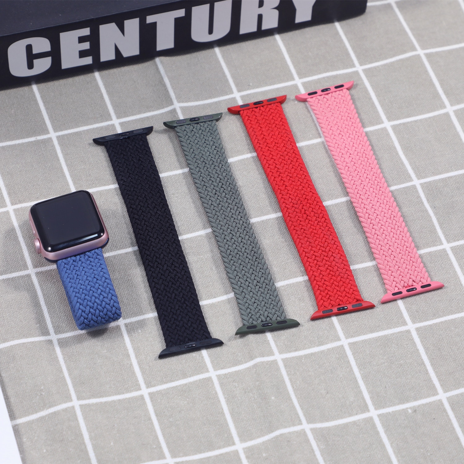 Dây Đeo Đồng Hồ Bằng Nylon Cho Apple Watch 44mm 40mm 38mm 42mm Series 3 4 5 Se 6