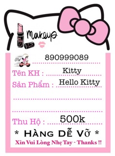Phiếu ship hàng có decal 9x9cm