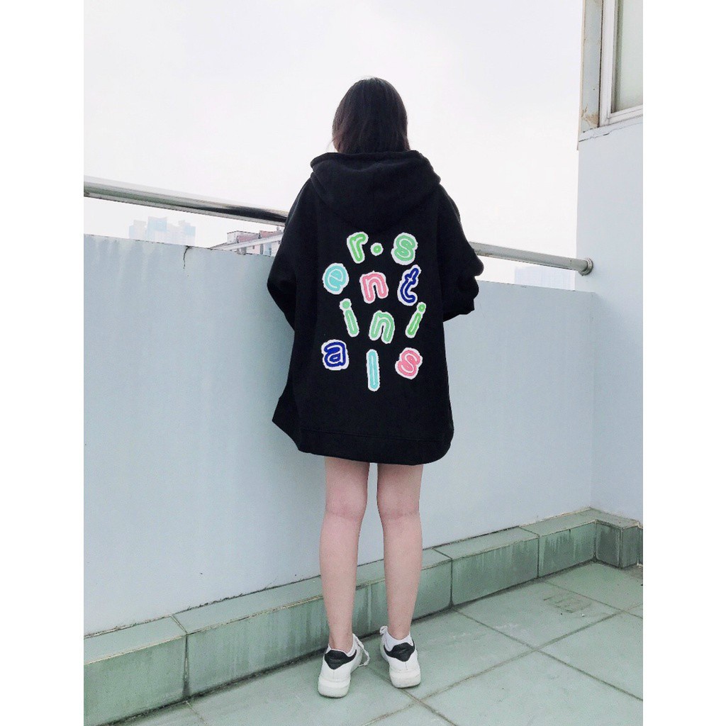Áo hoodie unisex form rộng nữ kiểu zip chất nỉ mềm mịn R.Sentinials 314onthetrending
