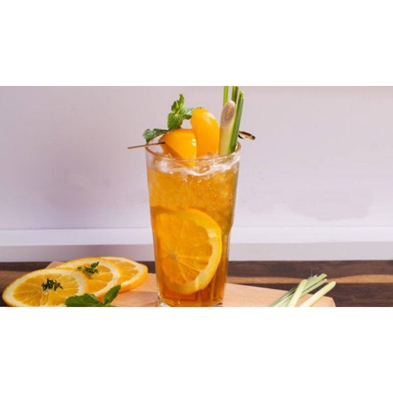 Trà đào cam sả pha sẵn set 10 gói pha được 5 ly siêu ngon siêu dễ làm thương hiệu BKB