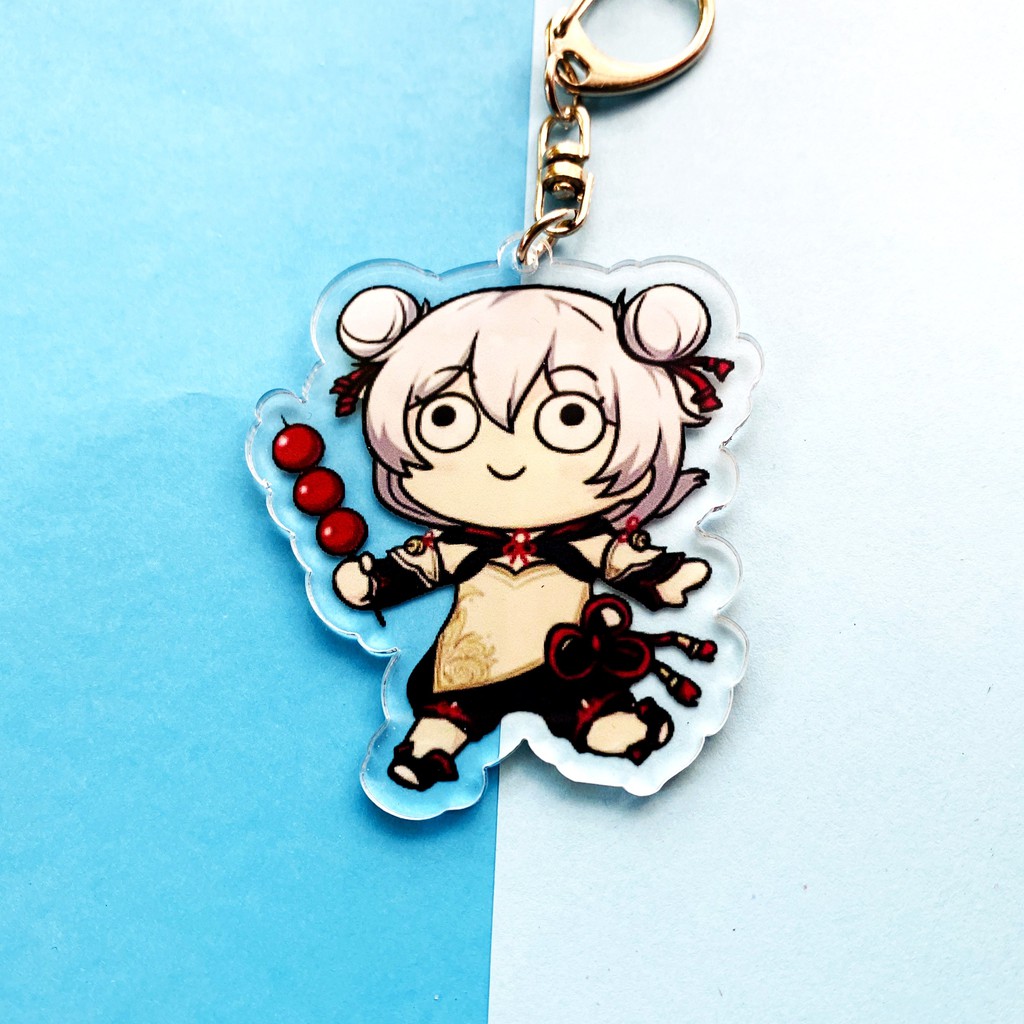 ( Mica trong acrylic) Móc khóa HONKAI IMPACT 3 ver NGƠ in hình Theresa Teri anime chibI