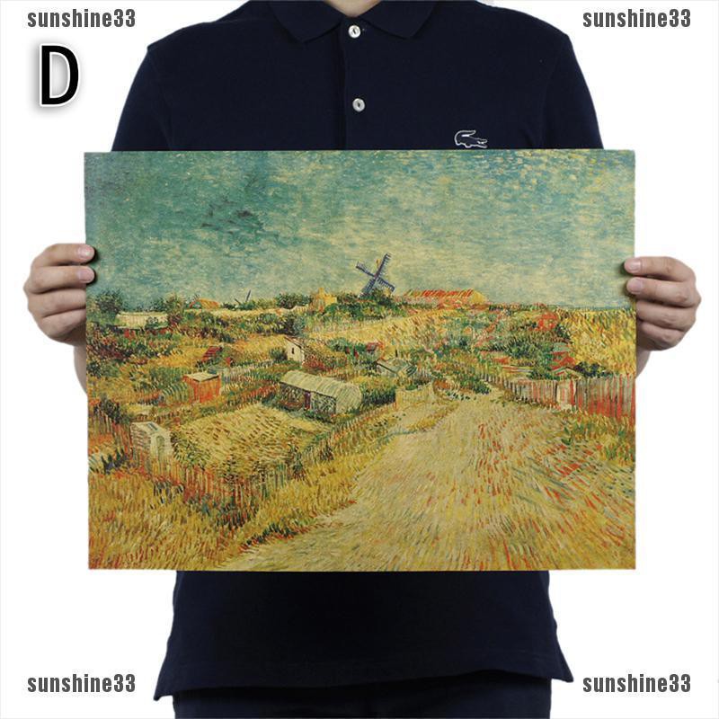 Tranh sơn dầu Van Gogh treo tường trang trí đẹp mắt