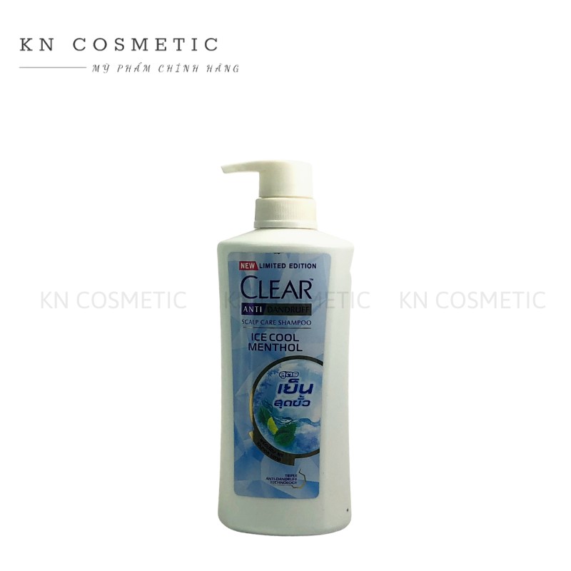 Dầu Gội Đầu Clear Thái Lan Men, Clear Bạc Hà, Clear Hoa Anh Đào, Clear Sakura Chai 435ml/450ml/480ml