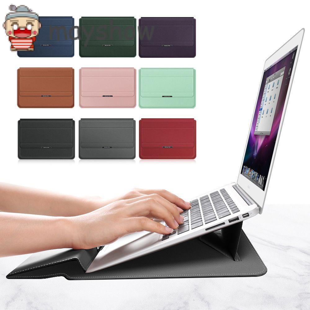 Túi đựng/ bao da laptop bằng da PU chống sốc nhiều màu 3 trong 1 chuyên nghiệp