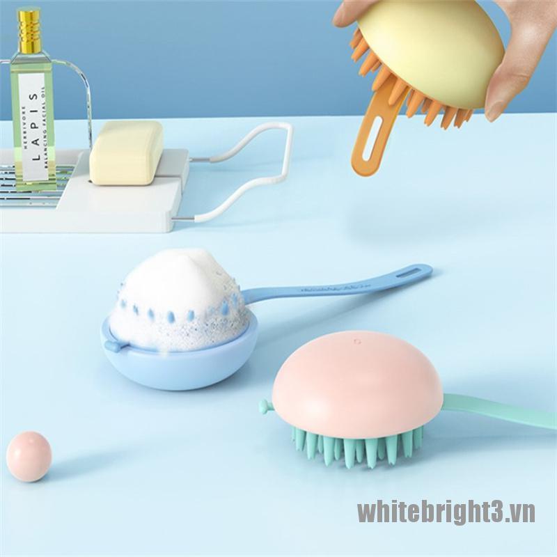 (Hàng Mới Về) Dụng Cụ Mát Xa Da Đầu Khi Tắm Bằng Silicone