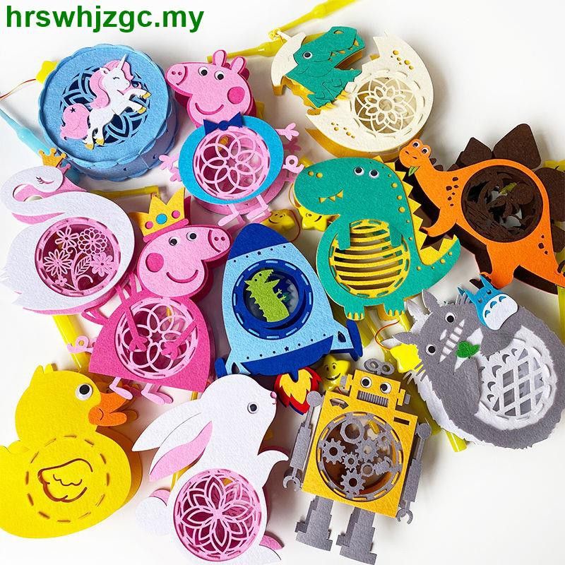 Đèn lồng nhỏ bằng vải họa tiết hoạt hình cho bé