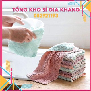 sp313 Bán Sỉ 10 Khăn Lau Nhà Bếp Đa Năng 2 Màu Siêu Thấm Nước