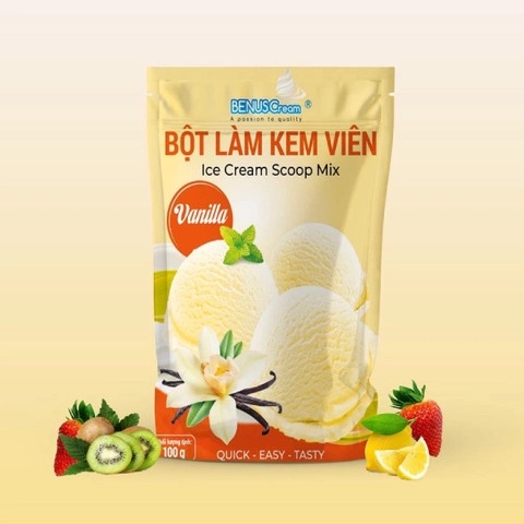 Bột Làm Kem Viên Các Vị BENUSCream gói 100g