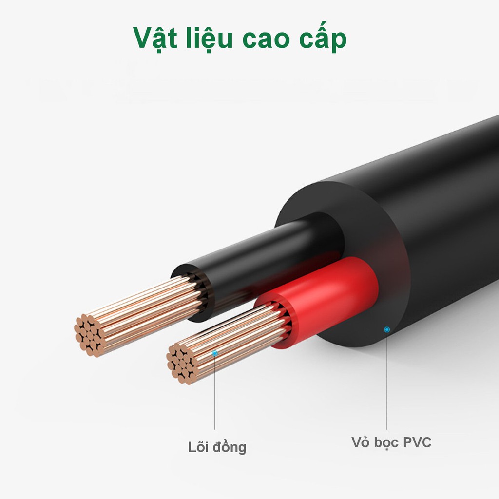 Dây nguồn 1 chiều USB 2.0 sang DC 3.5mm đầu đực dài 1m UGREEN US277 - Hàng phân phối chính hãng - Bảo hành 18 tháng | WebRaoVat - webraovat.net.vn